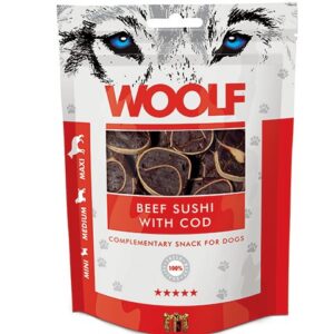 WOOLF BEEF SUSHI WITH COD 100G