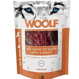 WOOLF BIG BONE OF DUCK WITH CARROT 100G