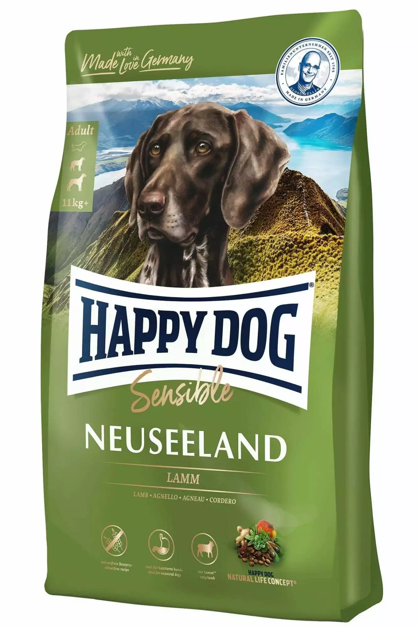 Happy Dog Sensible Neuseeland hundefoder