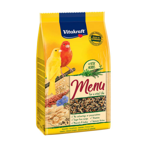 VITAKRAFT MENU - KANARIEFODER - 1 KG 3 VITAKRAFT MENU - KANARIEFODER - 1 KG